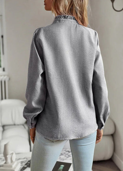 Aurora - Ruffle Long Sleeve Shirt